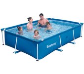 Piscina desmontable tubular - infantil - bestway family splash frame pool 400x211x81 cm