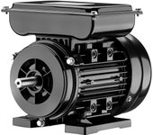 Wiltec motor eléctrico monofásico 1,1 kw 1,5 cv diseño compacto, robusta carcasa de aluminio, motor de 1450 rpm para uso doméstico, industrial y ag...