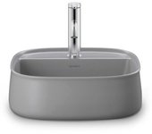 Duravit zencha lavabo sobre encimera 420 mm, un agujero de grifo, 23744267711, color: gris