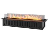 Chimenea de vapor de agua empotrada invapo insert 1200 - llama multicolor, efecto 3d y control por app, depósito de 2,4 l - 120 cm