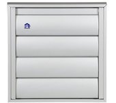 Renson 433/s - rejilla de aluminio para campanas extractoras - renson - natural 246x246mm