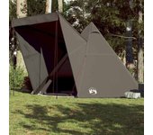 Tienda de campaña familiar tipi 6 personas impermeable marrón v6811 unico / marrón
