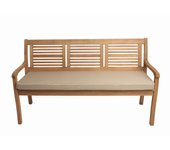 Cojín para banco de jardín 110x50x7cm asiento, cojín para columpio de jardín beige, cojín de asiento plano, cojín para banco de jardín