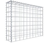 Gabión para montar en altura de 100 cm x 80 cm x 20 cm (l x h x p), malla 10 x 10 cm, espiral. atención: falta una rejilla - diámetro del cable ...