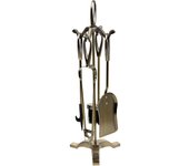 Set 5 herramientas para la chimenea de metal cobrizas