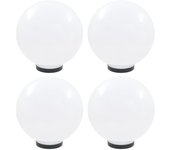 Vidaxl lámparas de bola led 4 unidades esféricas pmma 30 cm