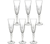 Copas de vidrio transparente melody para flauta cl16