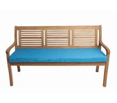 Cojín para banco de jardín 160x60x7cm asiento, cojín para banco de jardín, cojín de asiento plano azul, cojín para columpio de jardín