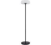Lindby lámpara de pie led solar samine, negra, metal, atenuable, lámpara solar, lámpara solar jardín