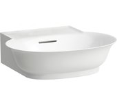 Laufen the new classic lavabo con enjuague manual, con rebosadero, sin agujero para grifo, 500x450mm, h8158524001091, color: blanco