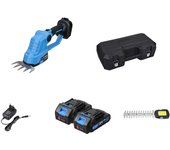 Cortasetos eléctrico inalámbrico 2 en 1 de 21 v con 2 baterías