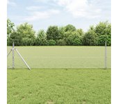 Vidaxl cerca hexagonal 0.8x50 m acero galvanizado