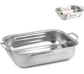 Bandeja de horno steelpan standard high 25x19x7 cm bandeja de horno de acero inoxidable 18/10