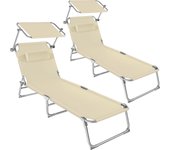 Tectake 2 tumbonas plegable