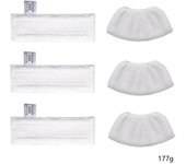 Juego de paños para mopa de vapor kärcher: almohadillas de limpieza gruesas, absorbentes y duraderas
