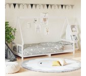 Estructura de cama para niños madera de pino blanco 80x200 cm v4723 80 x 200 cm / blanco