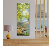 Pintura decorativa lienzo dky21193655400_3080 multicolor 30x80 cm