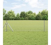 Vidaxl cerca de alambre soldado 0.6 x 25 m de acero galvanizado