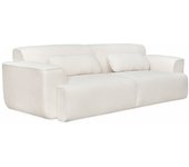 Sofá de borreguito de 3 plazas, wallas borreguito, borreguito blanco, 231x97x75 cm