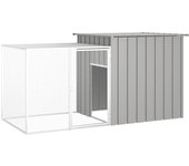 Conejera 200 x 91 x 100 cm acero galvanizado gris 02_0041946