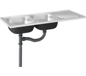 Fregadero doble para cocina fregadero bajo encimera fregadero de cocina fregadero bajo encimera interior 02_0002433