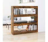 Estantería/divisor de espacios roble ahumado 100x30x103 cm v4632 unico / marrón