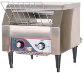 Cleiton® tostador de cinta giratoria de túnel mediano de 37 cm y producción 300 tostadas/hora | tostadora profesional temperatura regulable - 2000 w