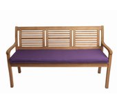 Cojín para banco de jardín 150x50x7cm asiento, cojín para banco de jardín morado, cojín para columpio de jardín, cojín de asiento plano