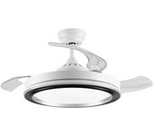 Ventilador dc picolo blanco led con mando a distancia y cct