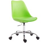 Silla de oficina taburete con ruedas regulable en altura verde tabo10027