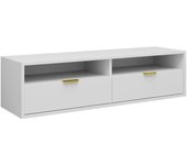 Mueble tv hamilton 102, blanco, 140x35x33cm