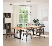 Patas mesa comedor forma v 2 uds acero negro 100x(72-73,3) cm cfw1010970