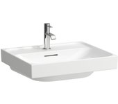 Lavabo sobre encimera laufen meda, pulido, 550x460mm, 1 agujero para grifo, con rebosadero, h8161127571041, color: blanco mate