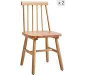 Set 2 sillas para niños en madera