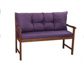 Cojín de banco 160x60x50cm, cojín de exterior/interior, cojines para columpio de jardín púrpura, cojín de asiento, cojín de respaldo