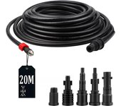 Manguera de alta presión de 20 m con 5 adaptadores - limpiadoras kärcher bosch y lavor - resistente a 180 bar y 60 °c - kit de desatasco de desag