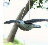 Espantapájaros de águila realista 3d - repelente de aves para el hogar y el jardín - 1 pieza con cordón - prevención natural