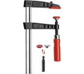 Tornillo de apriete de fundición maleable con empuñadura de madera tg - tg20b5 - bessey