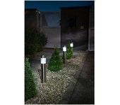 Terminal solar de acero inoxidable galix 0,13w 10 lumens 8 horas de iluminación 1 led blanco