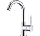 Lovhaus grifo de lavabo giratorio de 360° , monomando con caño curvo para lavabo de baño mezclador lavabo de colocación lavamanos