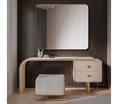 Espejo de pared redondeado para colgar 50x80cm – espejo decorativo para salón, baño, entrada (l199)