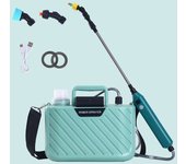 Pulverizador de jardín de 5 l con carga usb y 2 boquillas, indicador de batería y pulverizador especial para plantas.