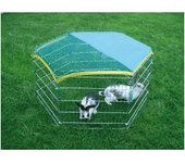Recinto exterior hexagonal kerbl para mascotas pequeñas