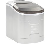Vidaxl máquina para hacer cubitos de hielo 2,4 l 15 kg / 24 h plateado
