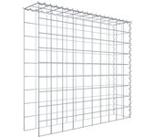 Gabión para montar en altura y longitud 100 cm x 90 cm x 20 cm (l x h x p), malla 10 x 10 cm, espiral ¡atención! faltan dos rejillas. - diámet...