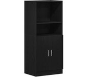 Mueble de cocina | armario de cocina madera de ingeniería negro 57x41,5x131,5 cm cfw169077
