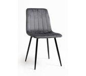 Silla miller black terciopelo - gris