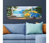 Pintura decorativa lienzo yty266361548_3080 multicolor 30x80 cm