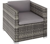 Tectake sillón de ratán robusto