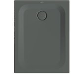 Plato de ducha rectangular betteultra 1000x750x25mm, 1650-403, color: humo mate
